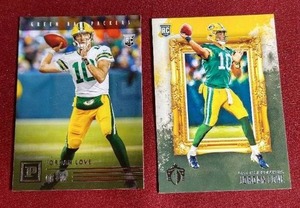 lot 195 image: (2) Jordan Love Rookie Cards