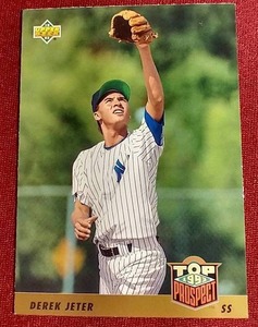 lot 199 image: 1993 Upper Deck Derek Jeter Rookie Card