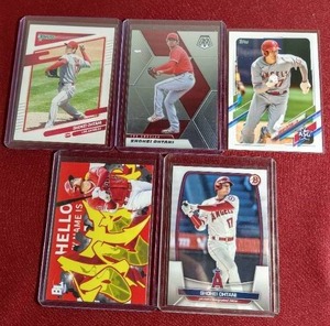 lot 204 image: (5) Shohei Ohtani Cards