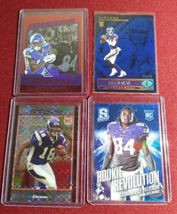 lot 208 image: (4) Numbered Vikings Cards