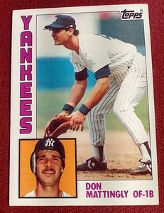 lot 212 image: 1984 Topps Don Mattingly Rookie Card