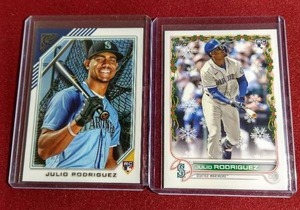 lot 213 image: (2) Julio Rodriguez Rookie Cards