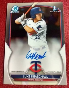 2023 1st Bowman Chrome Luke Keaschall Prospect Autograph