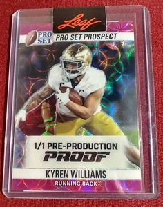 lot 225 image: 2022 Pro Set Kyren Williams 11 Pre-Production Proof