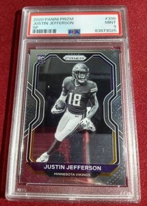 2020 Prizm Justin Jefferson B&W SP Variation Rookie - PSA 9
