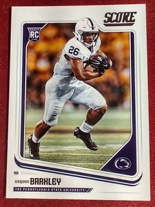 lot 227 image: 2018 Score Saquon Barkley Rookie Card