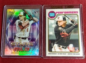 lot 231 image: (2) Gunnar Henderson Rookie Cards