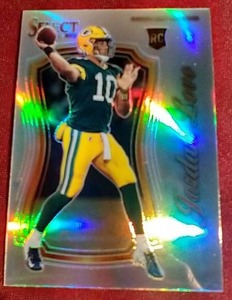 lot 235 image: 2020 Select Jordan Love Prizm Rookie Card