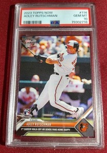 lot 236 image: 2023 Topps Now Adley Rutschman Rookie Card - PSA 10
