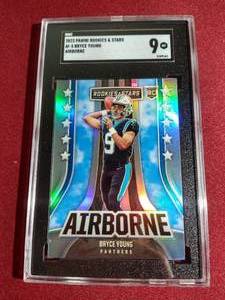 lot 253 image: 2023 Panini Bryce Young Airborne Rookie - SGC 9