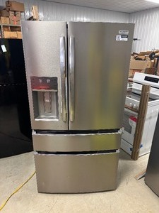 lot 6 image: Gallery 36 in. 26.3 cu. ft. 4-Door French Door Standard Depth Refrigerator in Smudge-Proof Stainless Steel  Model # Grms2773Af02  MSRP $3,199