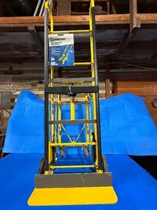 lot 12 image: $319.99 Retail -Brand New - Strongway Industrial Appliance Hand Truck 1200-Lb. Capacity, 2 or 4 Wheel Position, Rubber Coated Steel Frame