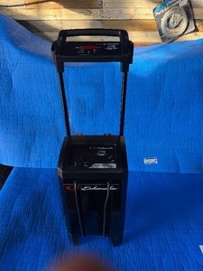 lot 28 image: $399.99 Retail- New , out of Box - Schumacher Wheeled Battery ChargerTrickle ChargerDesulfatorEngine Starter, 1224 Volt, 6-240250 Amp, Model# SC1352