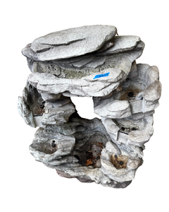 lot 2 image: Large Tiered Faux Rock Outdoor Waterfall Fountain