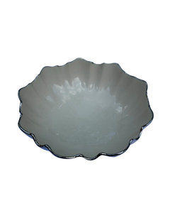 lot 20 image: Lenox Lenore Ivory Porcelain Bowl with Platinum Trim