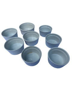 lot 24 image: White Ceramic Ramekins