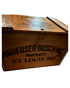 lot 43 image: Anheuser-Busch Wooden Crate