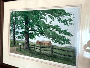 lot 68 image: Midsummers Day 1982 Signed & Numbered Print by Paul Tait  Framed Rural Landscape