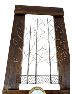 lot 75 image: Rustic Wood and Metal Wall Art