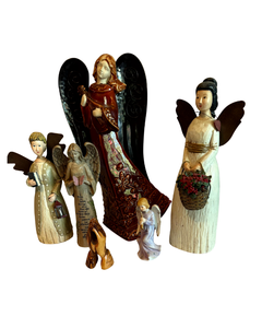 lot 76 image: Collection of Angel Figurines (6 Total)