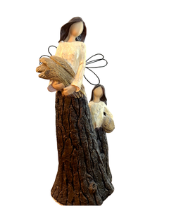 lot 92 image: Willow TreeStyle Angel Figurines