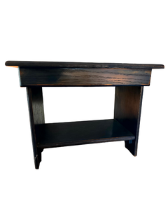 lot 11 image: Handcrafted Wood Side Table