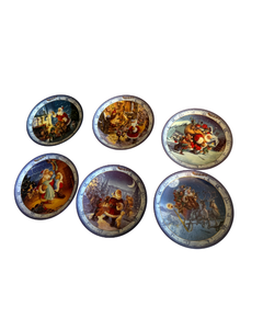 lot 116 image: Scott Gustafson Plates Santas on His Way Series (1994)