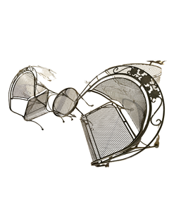 lot 131 image: Wrought Iron Bistro Set