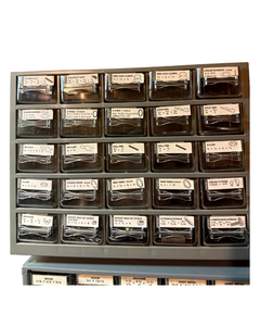 lot 176 image: Hardware Organizer Cabinet with Assorted Fasteners, Clips & Springs