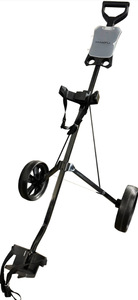 lot 54 image: Maxfli 2-Wheel Push CartDimensions (collapsed) 36 x 16 x 14.5 Dimensions (open) 40.5 x 41 x 26.5