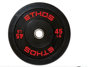 lot 63 image: ETHOS Olympic Rubber Bumper Plate 45lb - SINGLE