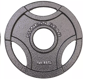 lot 124 image: Fitness Gear Olympic Cast Plate 5lb - SET OF 4