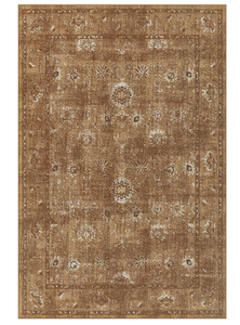 lot 131 image: LIMON HOME Orange Rug for Living Room 8x10,Mustard Yellow Area Rug for Bedroom with Upgraded Anti-Slip Backing,Stain & Water Resistant,Pet & Child Friendly,Vintage Floral Indoor Carpet (Slightly Used)