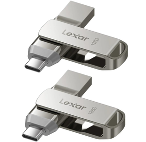 lot 215 image: Lexar Dual Drive USB-C & USB-A 128GB 3 two-packs