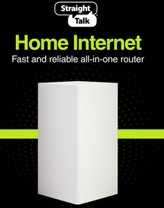 lot 218 image: Straight Talk Home Internet Router, 5G-LTE, White - Home Internet Prepaid