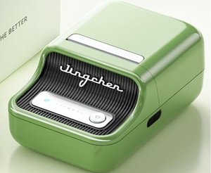 lot 219 image: NIIMBOT B21 Label Maker Inkless Bluetooth Label Printer, 2 Inch Portable Thermal Sticker Machine for Small Business, Address, Logo, Clothing, Mailing, Candles, Jewelry, Sticker Printer for Gift, Green