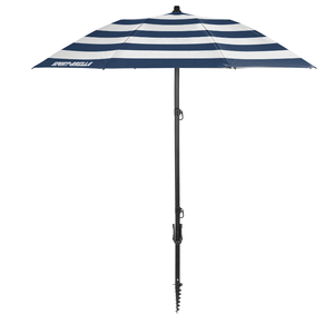 lot 353 image: Sport-Brella 6 Shoreline Umbrella Blue and White USED