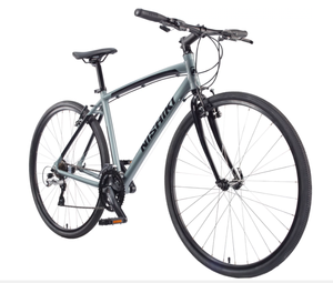 lot 417 image: Nishiki Mens Manitoba Road Bike GrayBlack 15 Small Size Fits 53 Thru 57