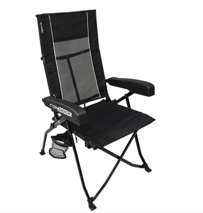 lot 424 image: Kijaro Rok-Back Apex Rocker Chair Black