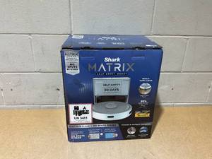 lot 20 image: Shark Matrix Self-Emptying Robot Vacuum With 30 Day Dock
