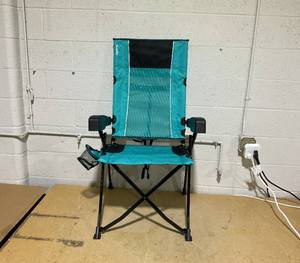 lot 117 image: Kijaro Rok-Back Apex Rocker Chair Ionian Turquoise