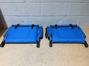 lot 247 image: ALPHA CAMP Set of 2 Folding Stadium Seat Chair for blenchers with Arm Rest, Outdoors