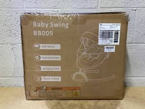 lot 453 image: Electric Baby Swing for Infants to Toddler Portable Infant Swing with Remote Control, Rocker with 5 Speeds