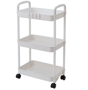 lot 171 image: Gagee 3 Tier Rolling Cart with Wheels and Handle