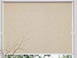 lot 436 image: Persilux Free-Stop Cordless Roller Blinds for Windows Roller Shades Light Filtering Shades (Khaki 26 x 72) Natural Woven Fab