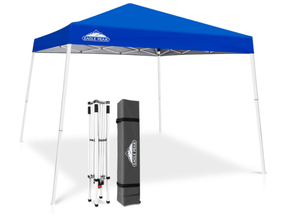 lot 73 image: EAGLE PEAK 10x10 Slant Leg Pop-up Canopy Tent Easy One Person Setup