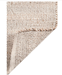 lot 76 image: S & L Homes Jute Cotton Hand Woven Natural Farmhouse Area Rug for Living Room - Rustic Vintage Bohemian Dcor - (8 x 10 Natural)