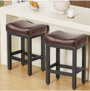 lot 81 image: Counter Height Bar Stools Set of 2, 24 Inch Barstools for Kitchen Island Counter
