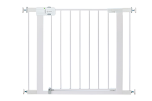 lot 141 image: Safety 1st Easy Install Walk Thru Baby Gate for Doorway With Door, Dog Gates, Fits 29-38, Easy Install 28 Tall, White