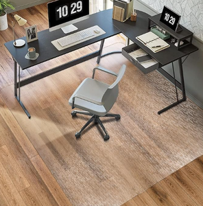 lot 149 image: Clear Chair Mat, TYDLE 50 x 65 Large Office Chair Mat for Hard Floor, Vinyl Chair Mat for Gaming Chairs